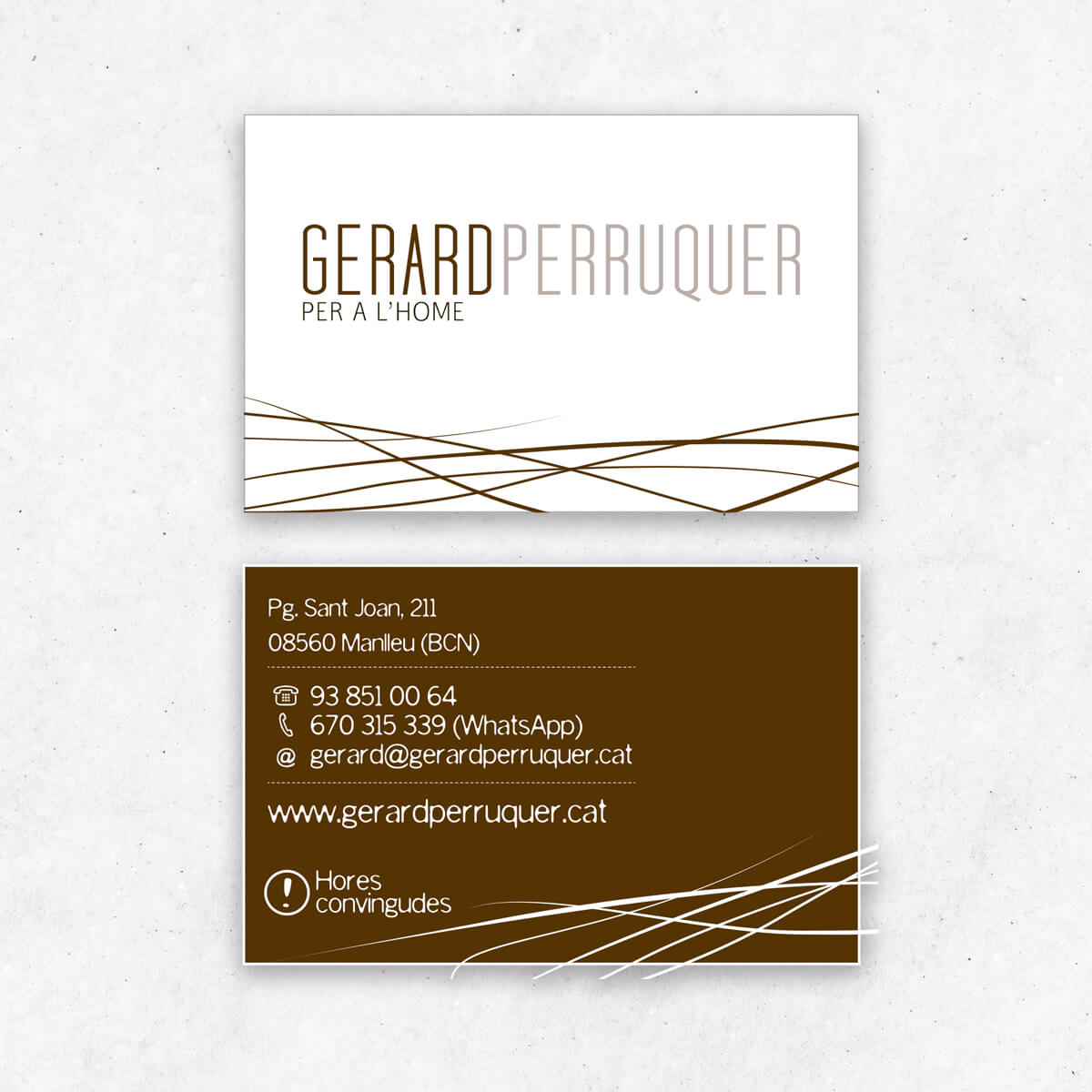 Disseny de marca Gerard Perruqer'